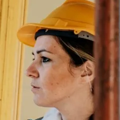 A crew member